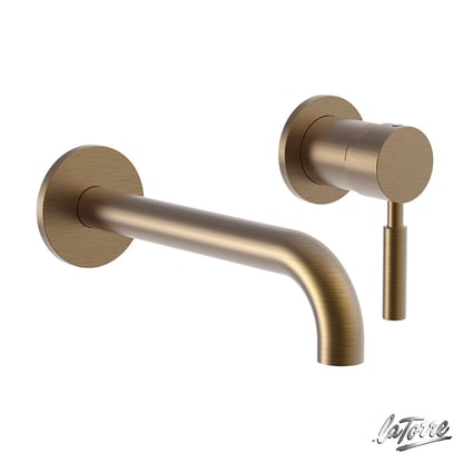 Μπαταρία Νιπτήρος Εντοιχισμού 2 οπών New Tech Antique Brass 12208-221